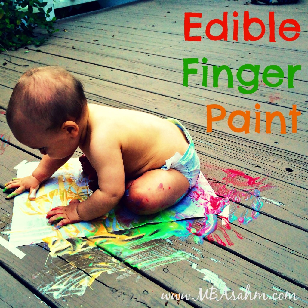 Edible Finger Paint for a Safe and Fun Toddler Activity