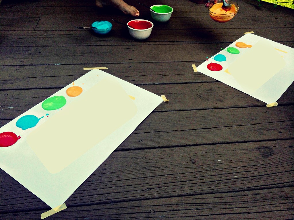 Edible Finger Paint as a Safe and Fun Toddler Activity