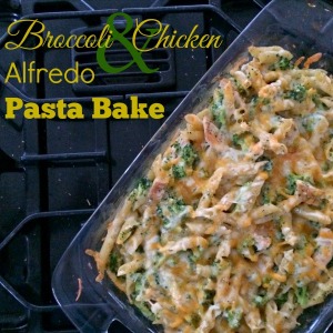 Broccoli and Chicken Alfredo Pasta Bake 600