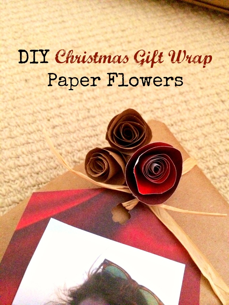 These DIY paper flowers are made out of wrapping paper and are so cute and easy! It's a great way to spruce up your wrapping without spending more!
