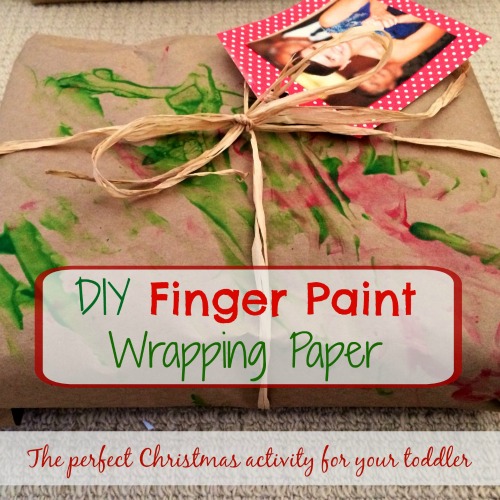 DIY finger paint wrapping paper is the absolute best way to save money, get your toddler involved in the holidays, AND make the most adorable wrapping paper. Click through to find out what to do!