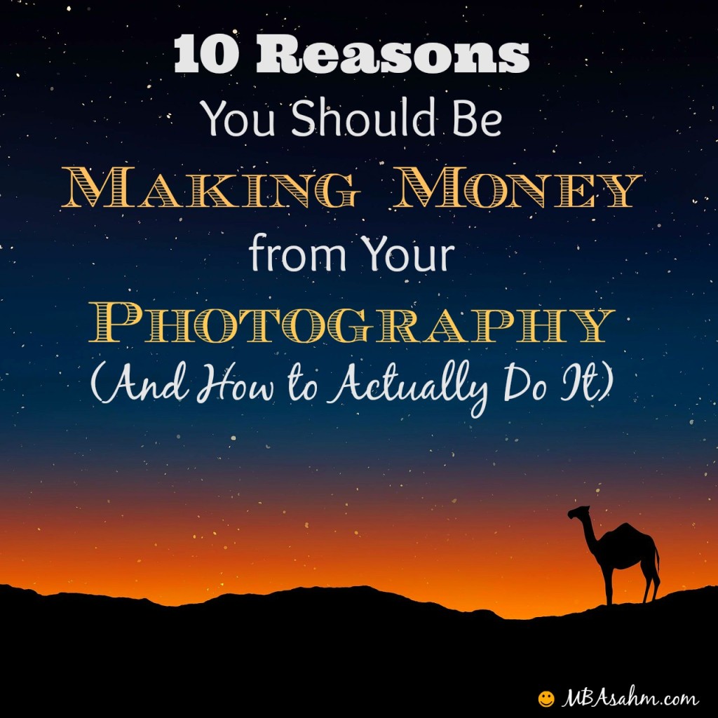 Making money from your photography is one of the easiest and most gratifying sources of side income. If you aren't doing it already, you need to check out this post!