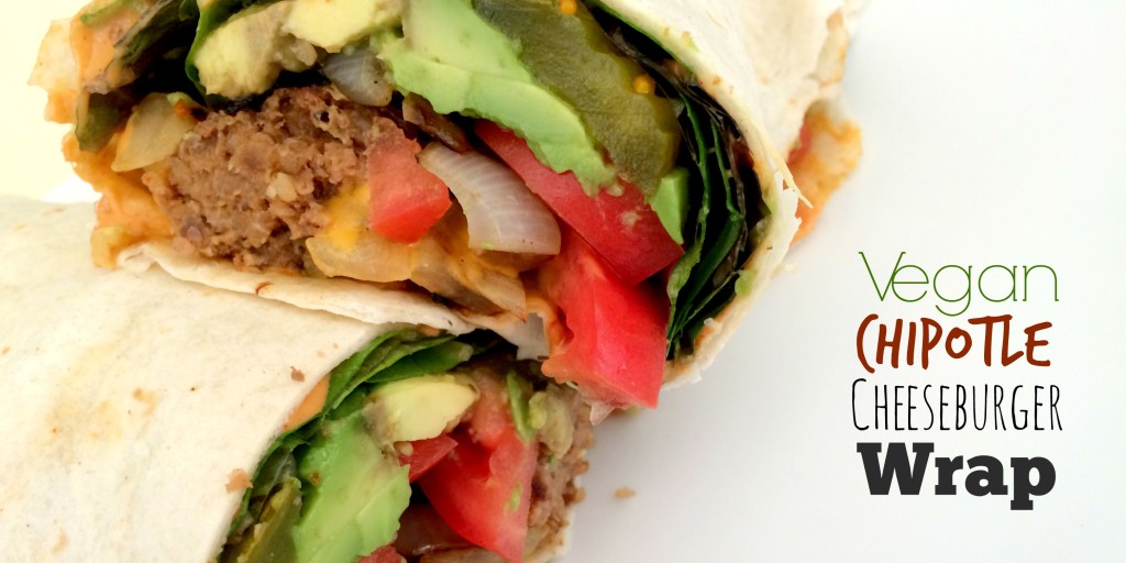 Vegan Chipotle Cheeseburger Wrap 