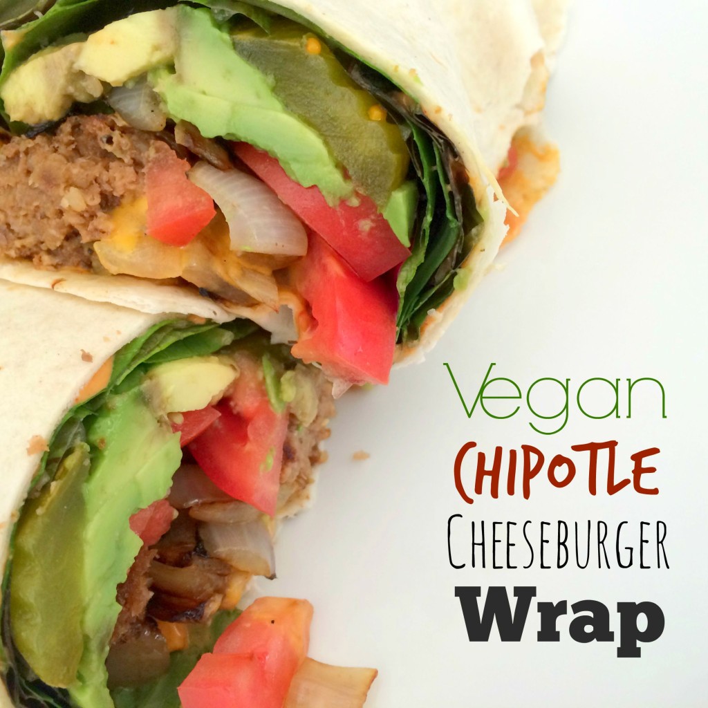 Vegan Chipotle Cheeseburger Wrap - MBA sahm