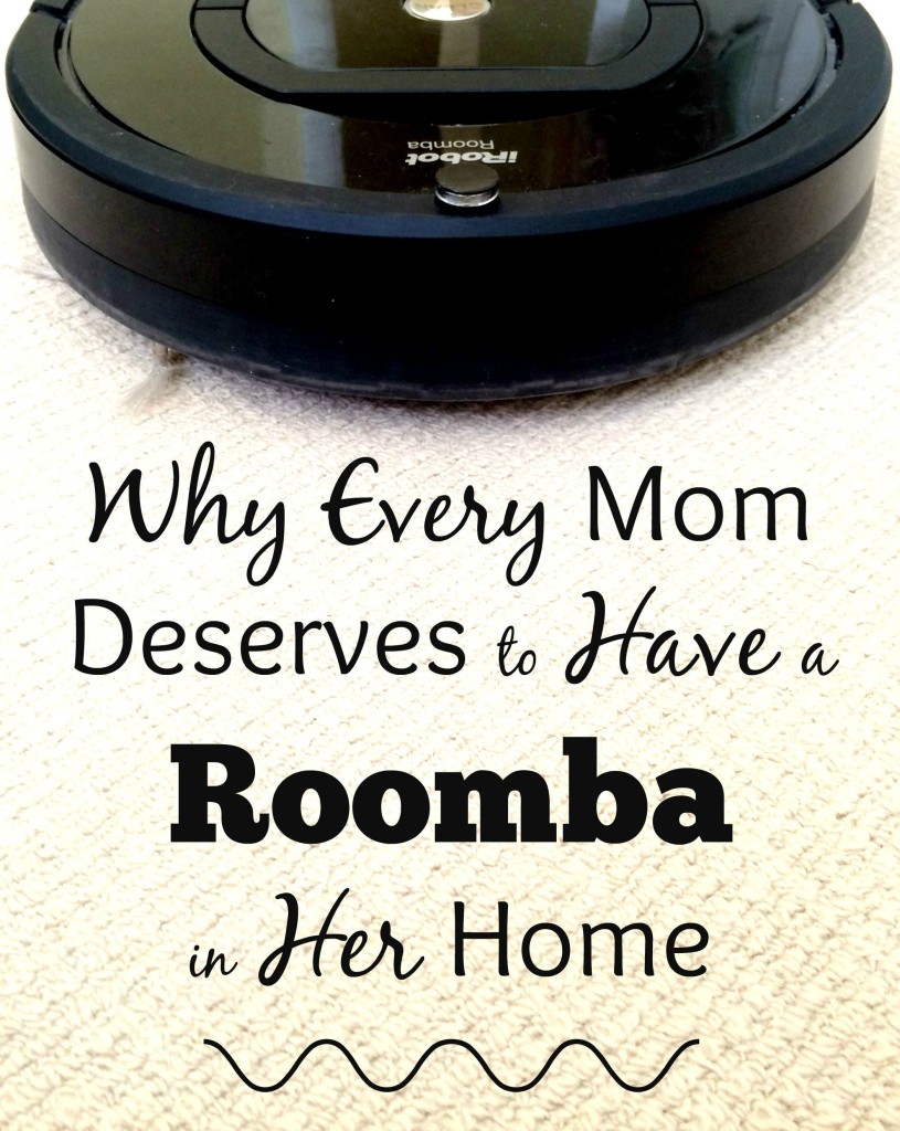 Let me just say the Roomba is worth every single penny!  Every mom needs to have one of these in their home