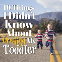 10 Things I Didn't Know About Weaning My Toddler