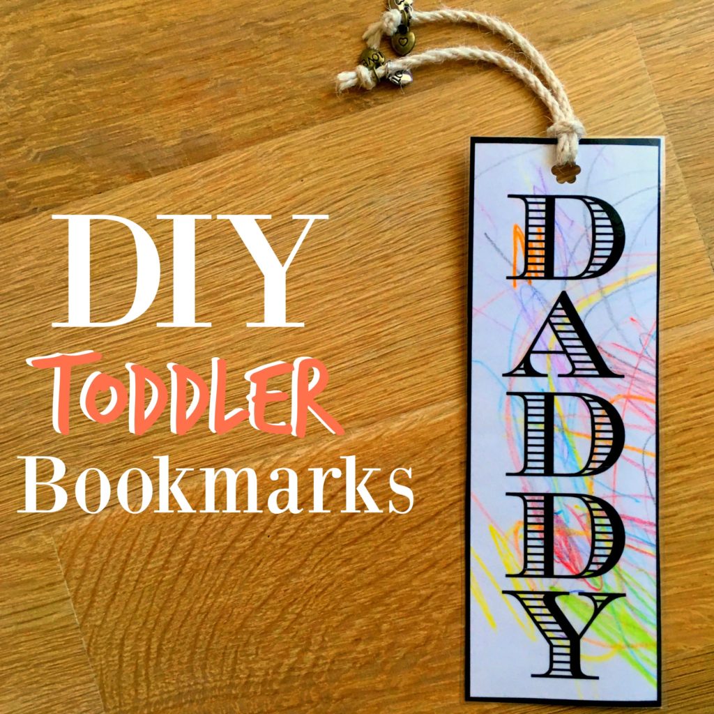 Making DIY bookmarks with your toddler is such a fun and inexpensive activity! It's a great add-on to any gift!