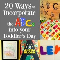 I love watching my son learn the ABC's and there are so many fun ways to teach him! Check out this list for some good ideas.
