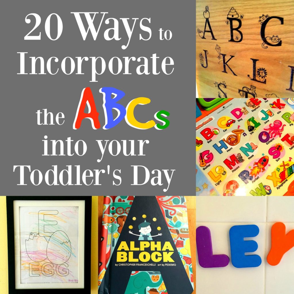 I love watching my son learn the ABC's and there are so many fun ways to teach him! Check out this list for some good ideas.