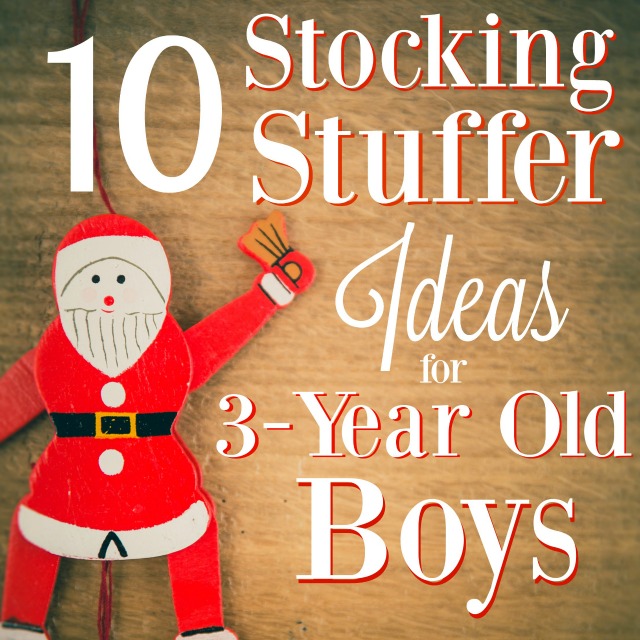 These are great ideas for stocking stuffers for 3-year old boys. Make the shopping easy this year and check out this list!