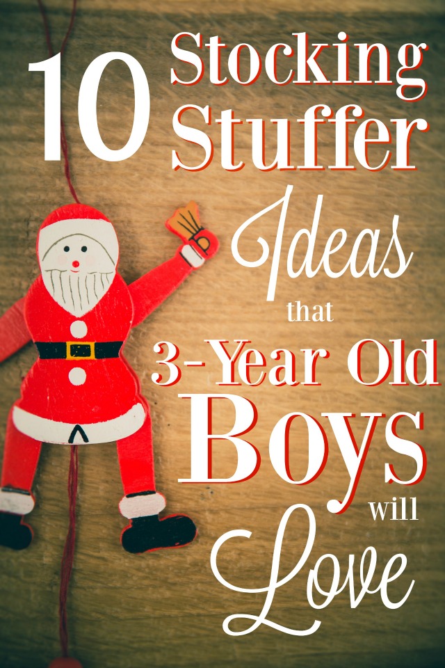 These stocking stuffer ideas for 3-year old boys will definitely put a smile on your little one's face...and make the shopping easier this year!