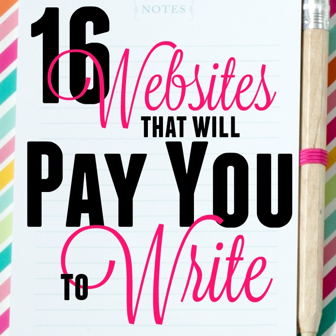 If you want the most flexible work arrangement possible, writing is the way to do it! To get you started, here are 16 websites that will pay you to write for them.