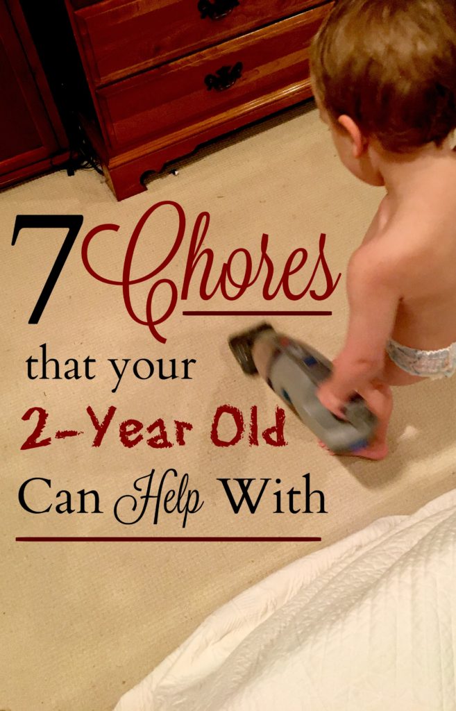 Nothing is better than pulling your 2-year into all of your chores and if you can believe it, they'll actually enjoy most of them! Check out this list to see what you can start with.