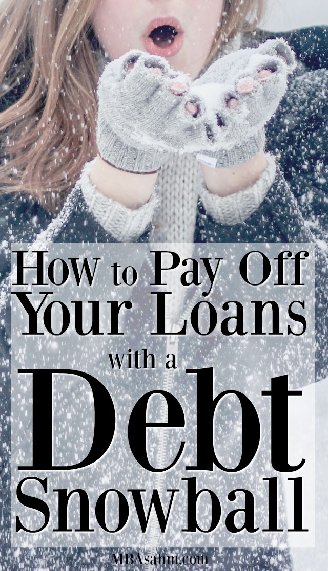 Pay off your loans by creating a debt snowball. It's the easiest and most reliable way to get out of debt!