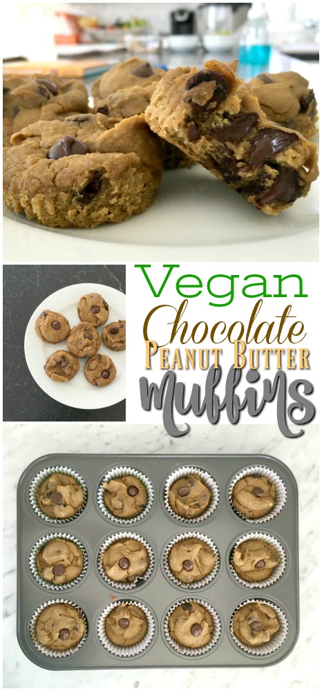 These vegan chocolate chip peanut butter muffins are to die for! They're flourless, low on sugar, and made in the blender (seriously!). My toddler loves them and they're packed with 5 grams of protein each!