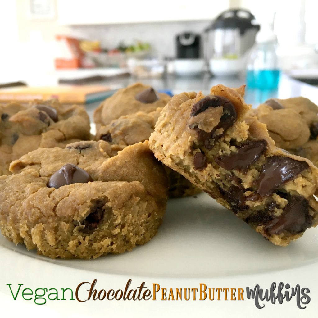 These vegan chocolate chip peanut butter muffins are one of the best recipes I've come across! My toddler loves them, they have a ton of plant-based ingredients, and of course they're absolutely delicious.