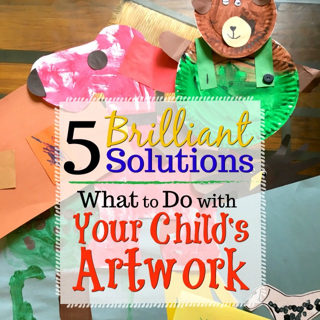 What do you do with all of your child's artwork? This question plagued our house until I finally realized all the potential solutions!