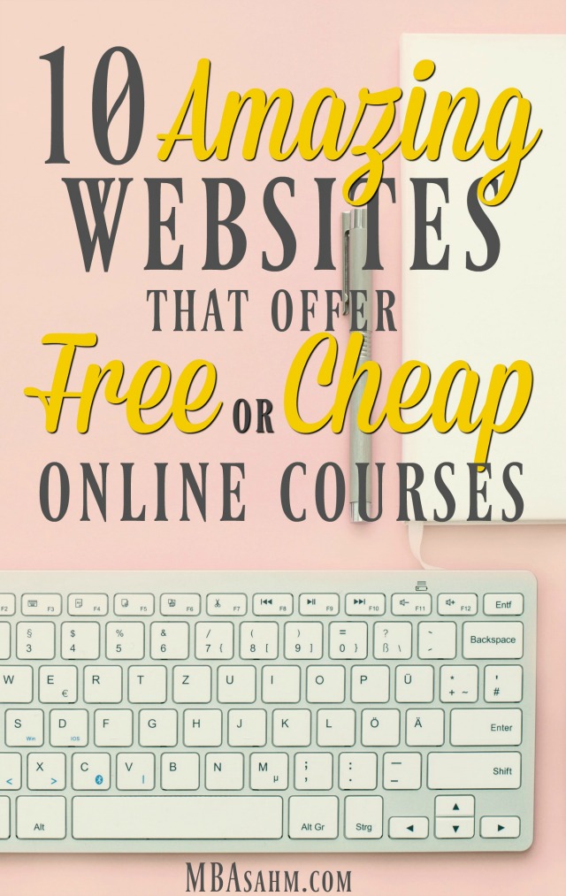 These sites all offer amazing free online courses so you can invest in yourself! There's no better form of self-care or self-improvement than that!