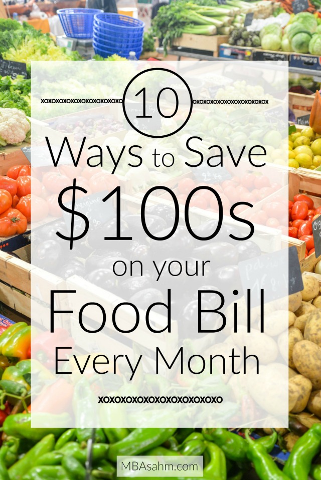 If you want to cut your grocery bill in half, try these different money-saving tips!  I was able to cut my food budget in half by making sure I took all of these steps.