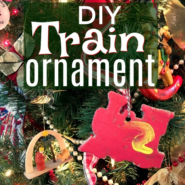 These saltdough DIY train Christmas ornaments are so fun and easy! They are a perfect Christmas gift for grandparents, aunts, and uncles and are easy enough for your kids to complete each step of the way.