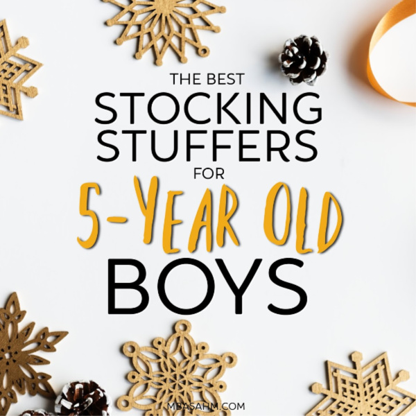 These 5-year old boy stocking stuffer ideas will make Christmas morning so much fun in your house!