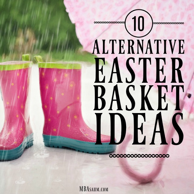 These alternative Easter basket ideas give you the option of using something ELSE for your basket...so you can make the Easter presentation even more fun!