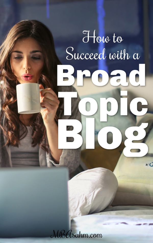 You can succeed with a broad topic blog, even if you don't have a specific niche. There are some huge advantages to having a broad lifestyle blog that most people forget about.  So if you're worried your broad blog is struggling, make sure you're using these strategies to grow your lifestyle blog!