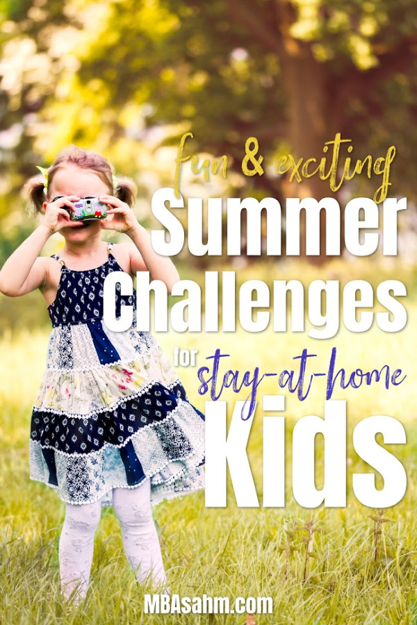 These fun summer challenges for kids will keep your kids busy and learning all summer long!  Some of these are educational summer challenges for kids and some are just plain fun!  If you're trying to figure out what to do with kids over the summer, you definitely need to incorporate these summer activities for kids!