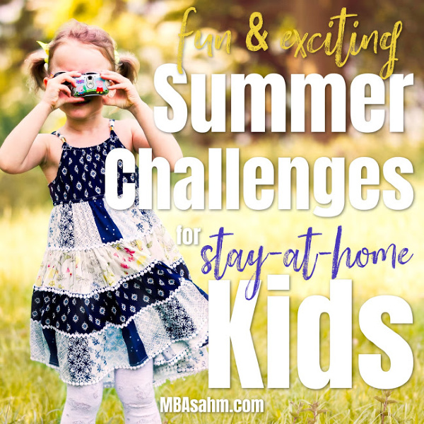 These summer challenges are perfect summer activities for kids to do over the summer.  They'll keep them busy, they're educational, and tons of fun!