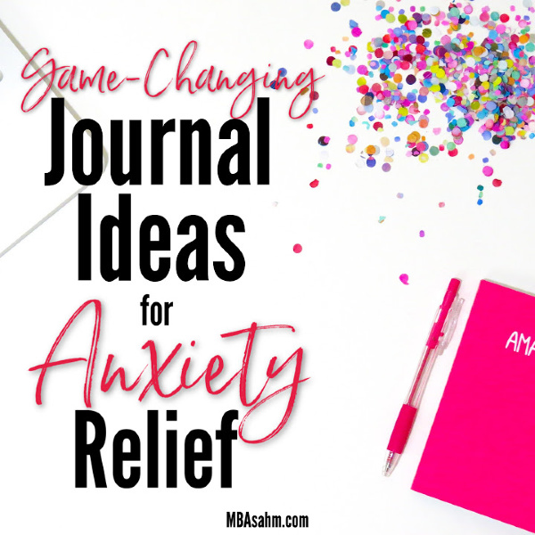 These are amazing journal prompts to reduce stress and relieve anxiety.  Journaling is such a great way to heal your mind and take care of your mental health.  If you aren't an avid journaler yet, here's how to get started!